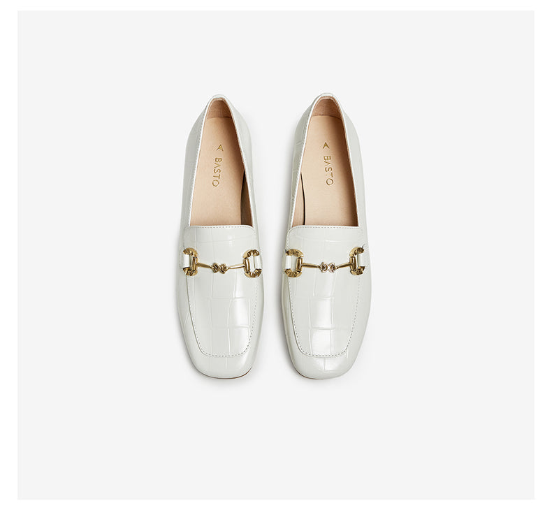 Women Minimalist Date Heeled Loafers