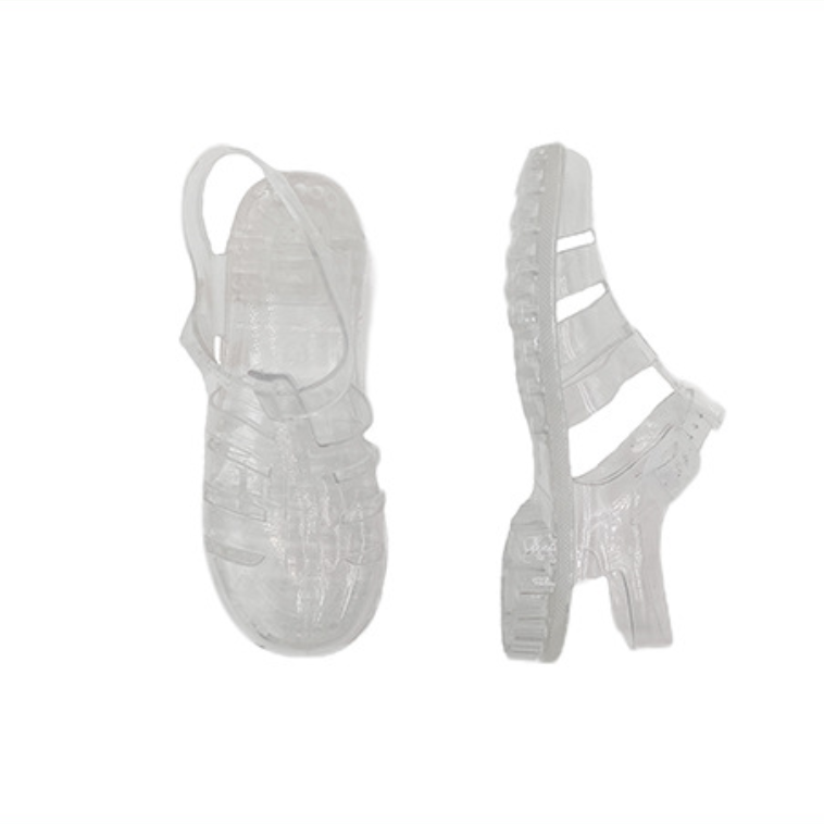 Women Summer Transparent Romanesque Style Flat Sandals