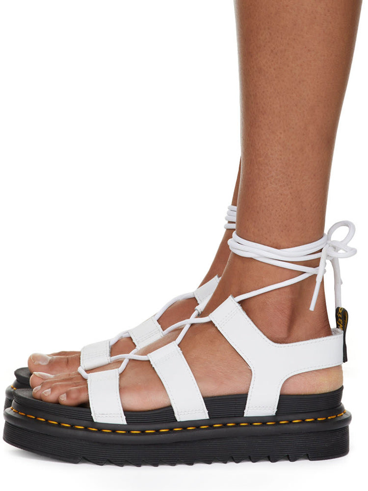 Criss Cross Leather Flats Sandals