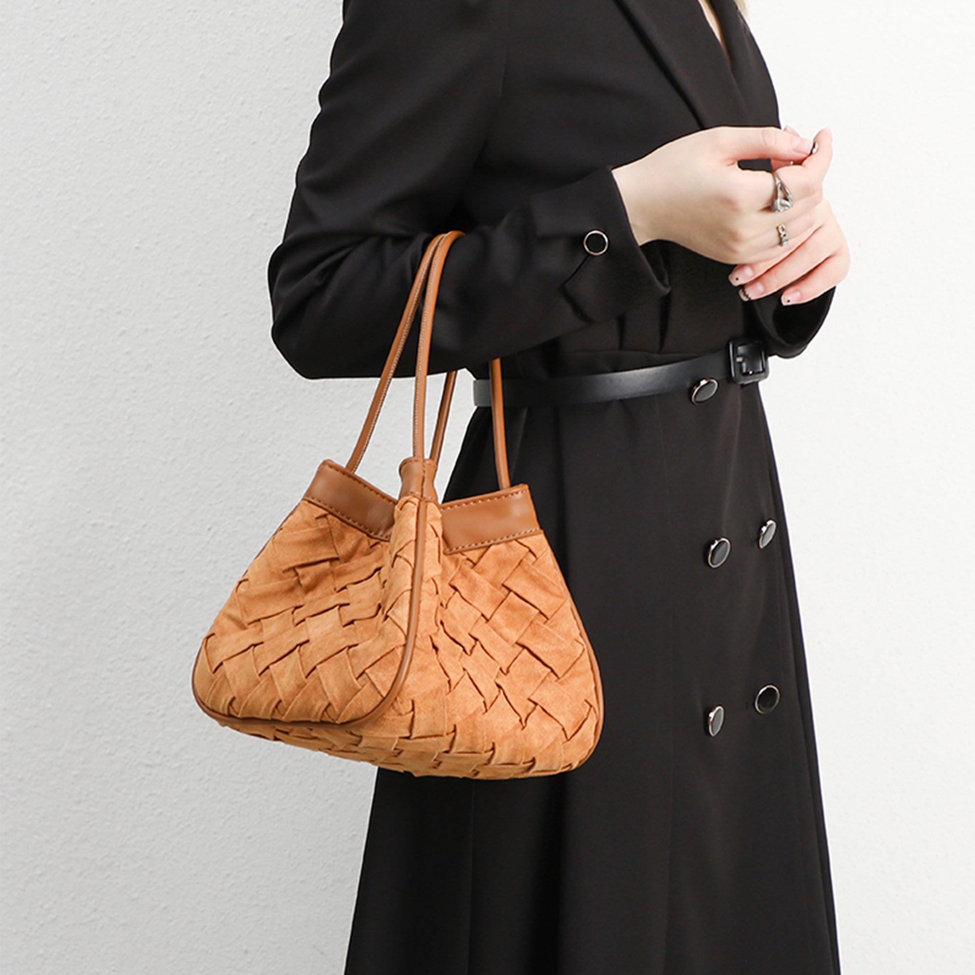 Date Minimalist Sweet Handle Bucket Bags