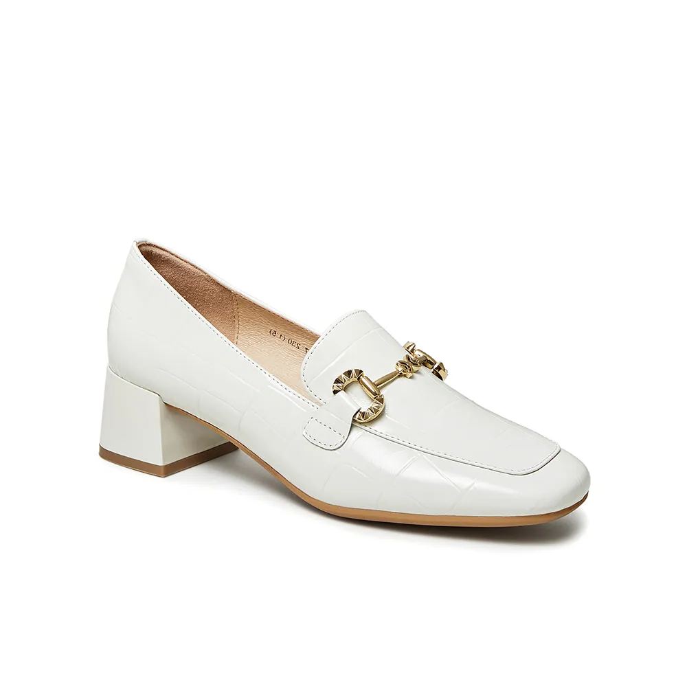 Women Minimalist Date Heeled Loafers