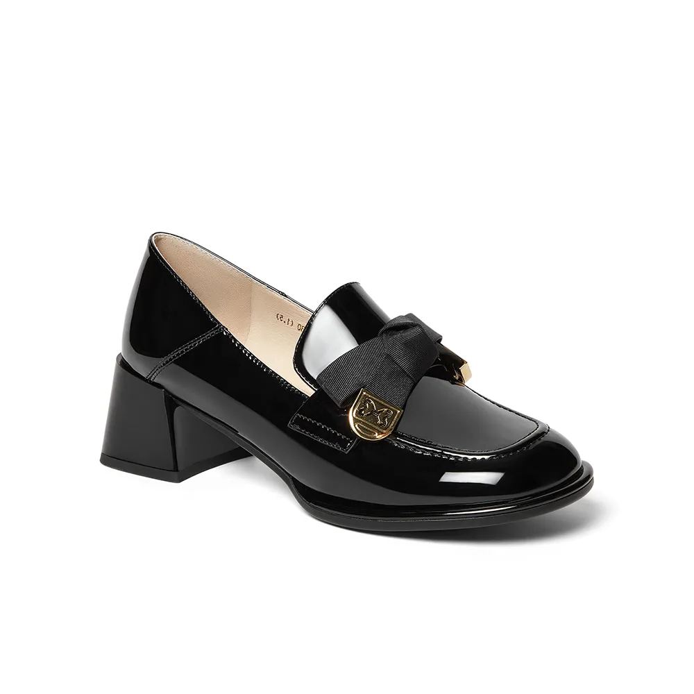 Women Trendy Date Heeled Loafers