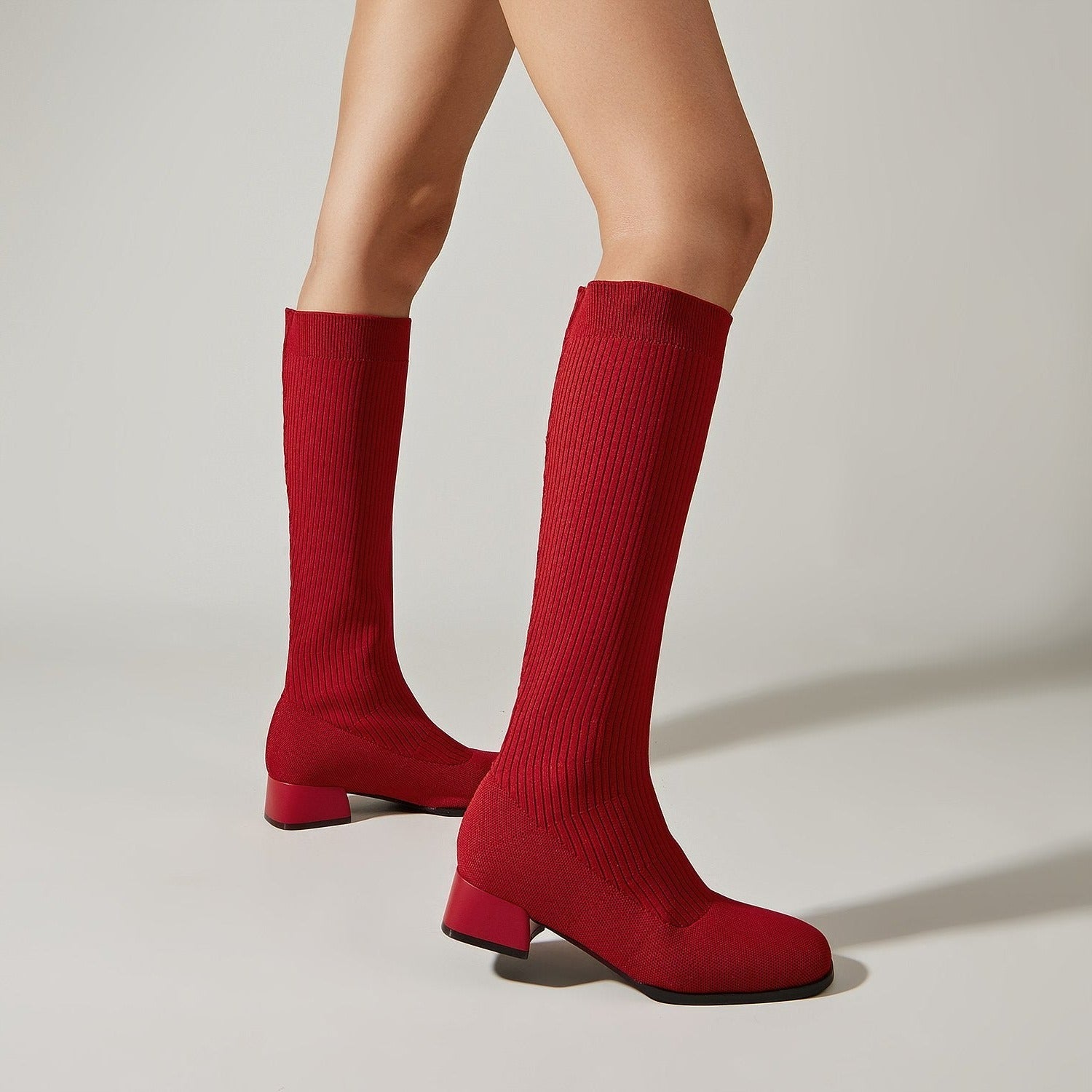 Futurecen- Women Pointed Toe Sock Boots