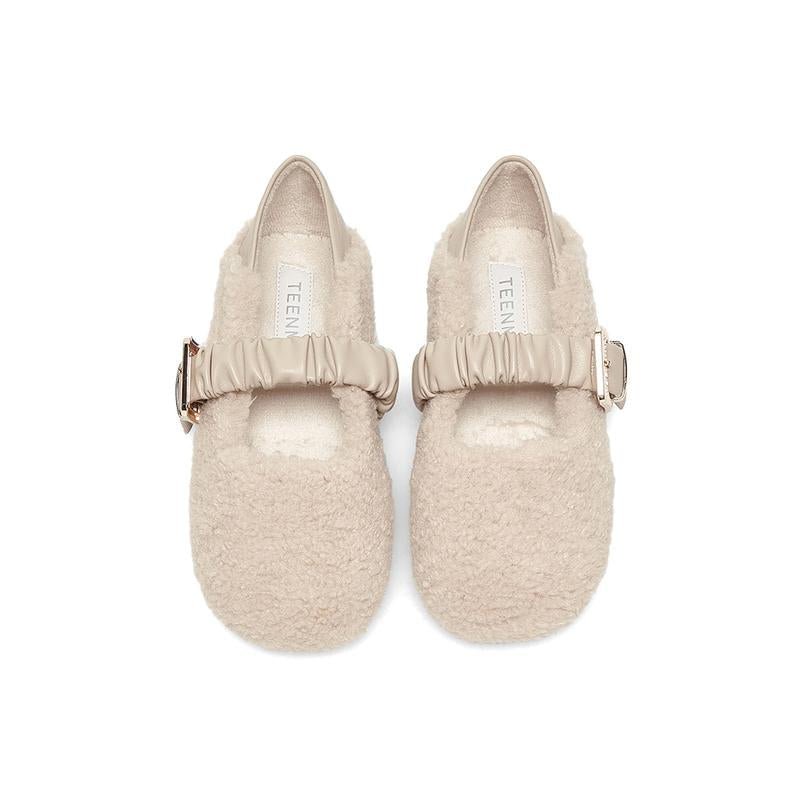 Women Warm Plush Flat Shoes