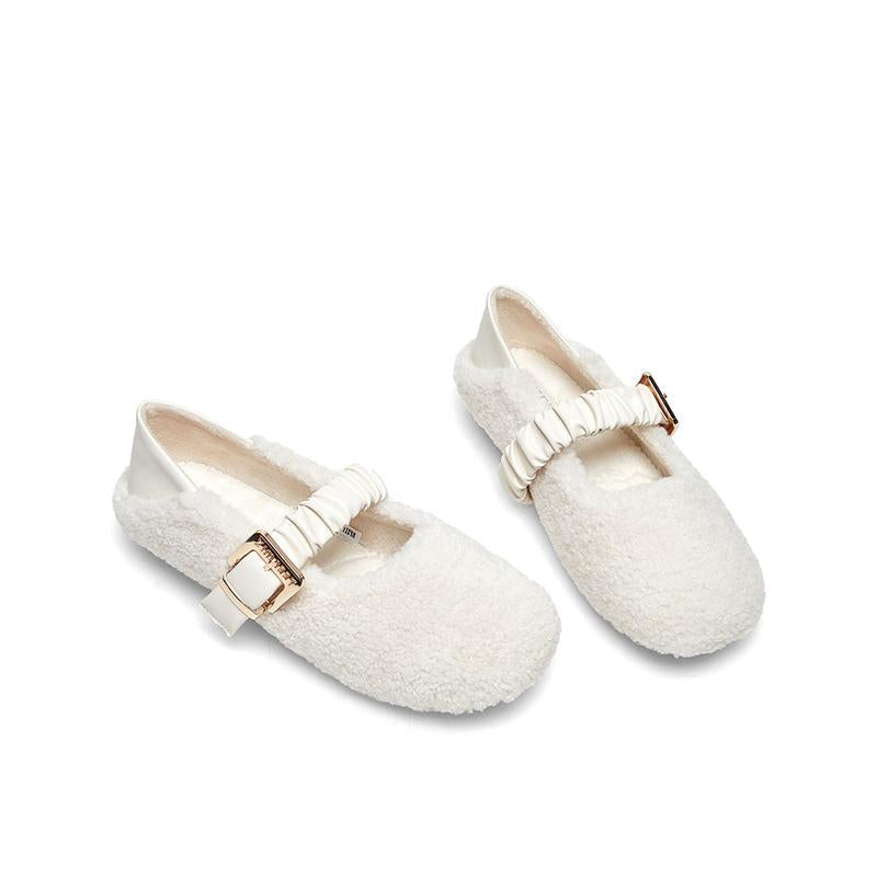 Women Warm Plush Flat Shoes