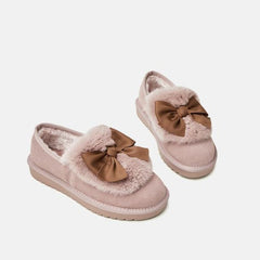 Women Classic Round Toe Snow Loafers