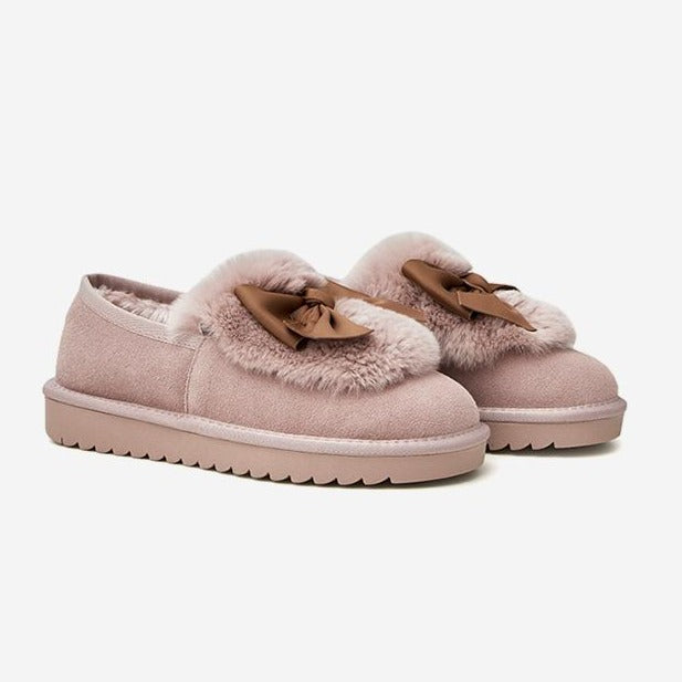 Women Classic Round Toe Snow Loafers