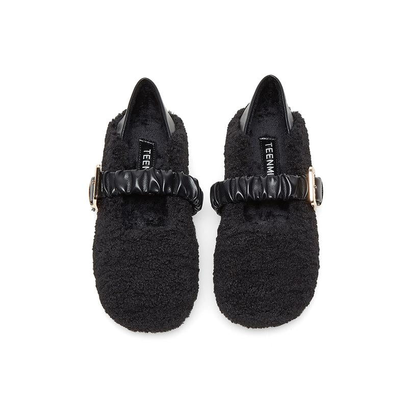 Women Warm Plush Flat Shoes