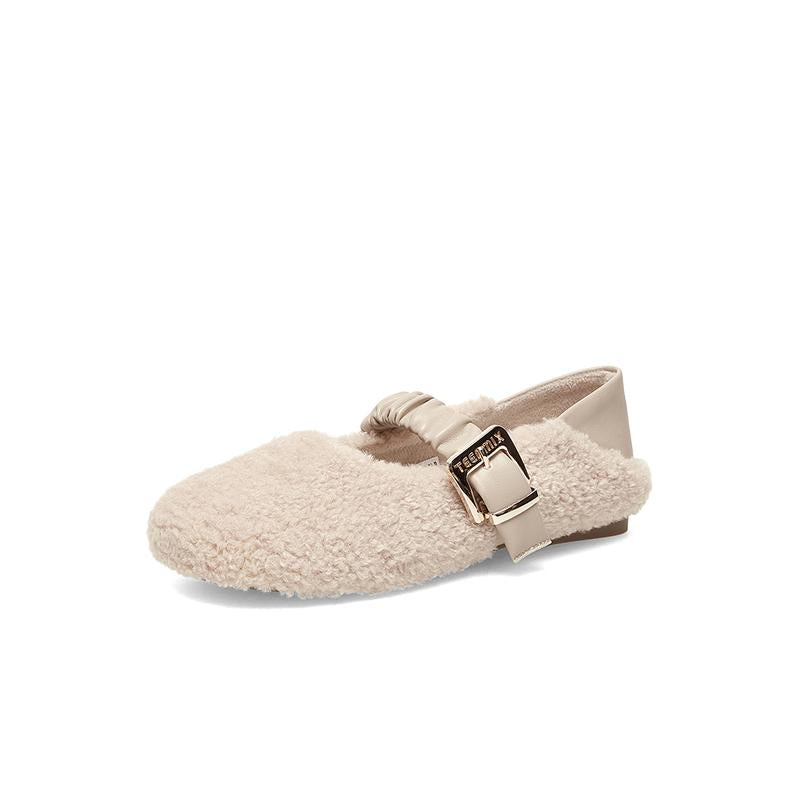 Women Warm Plush Flat Shoes