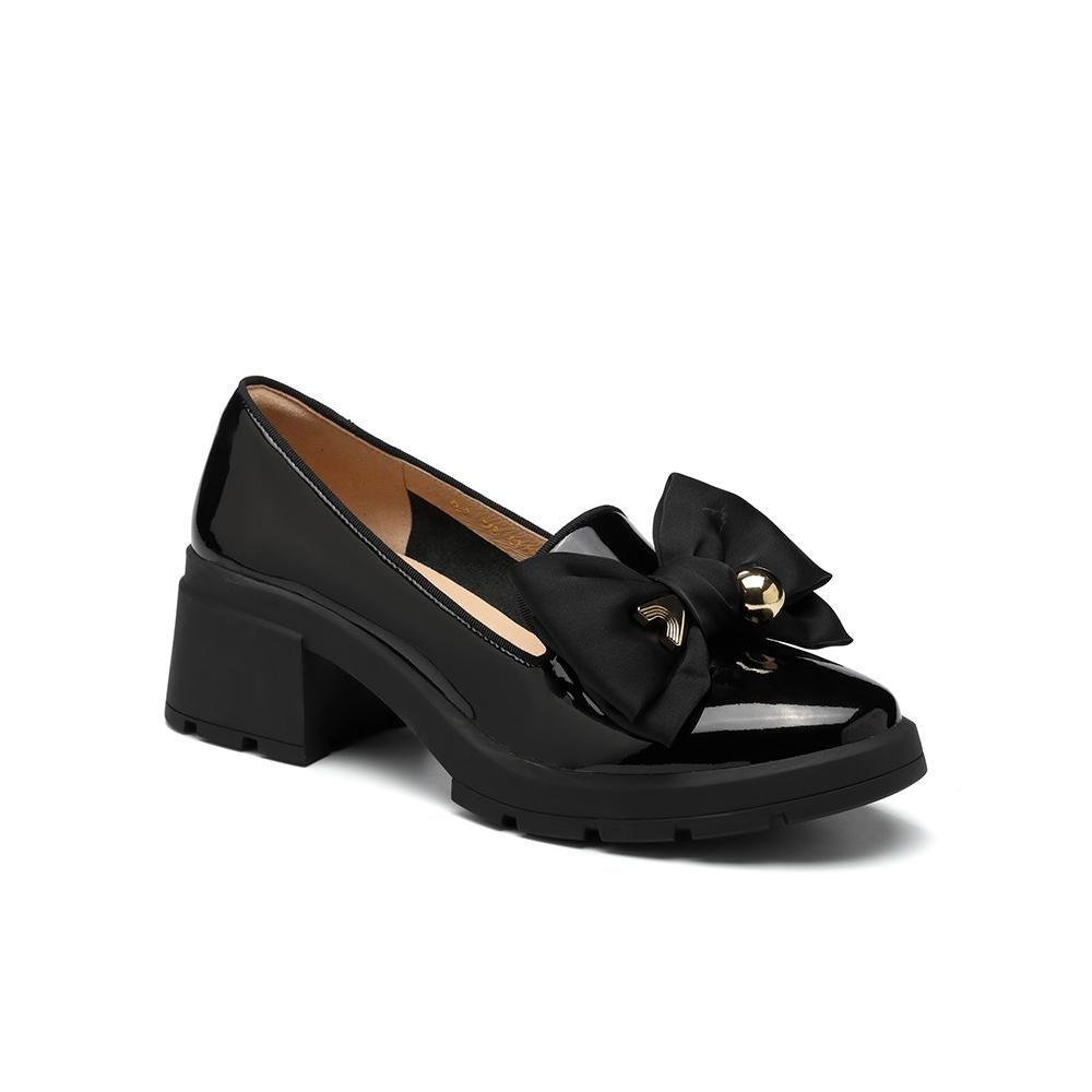 Women Cute & Sweet Round Toe Wedge Loafers