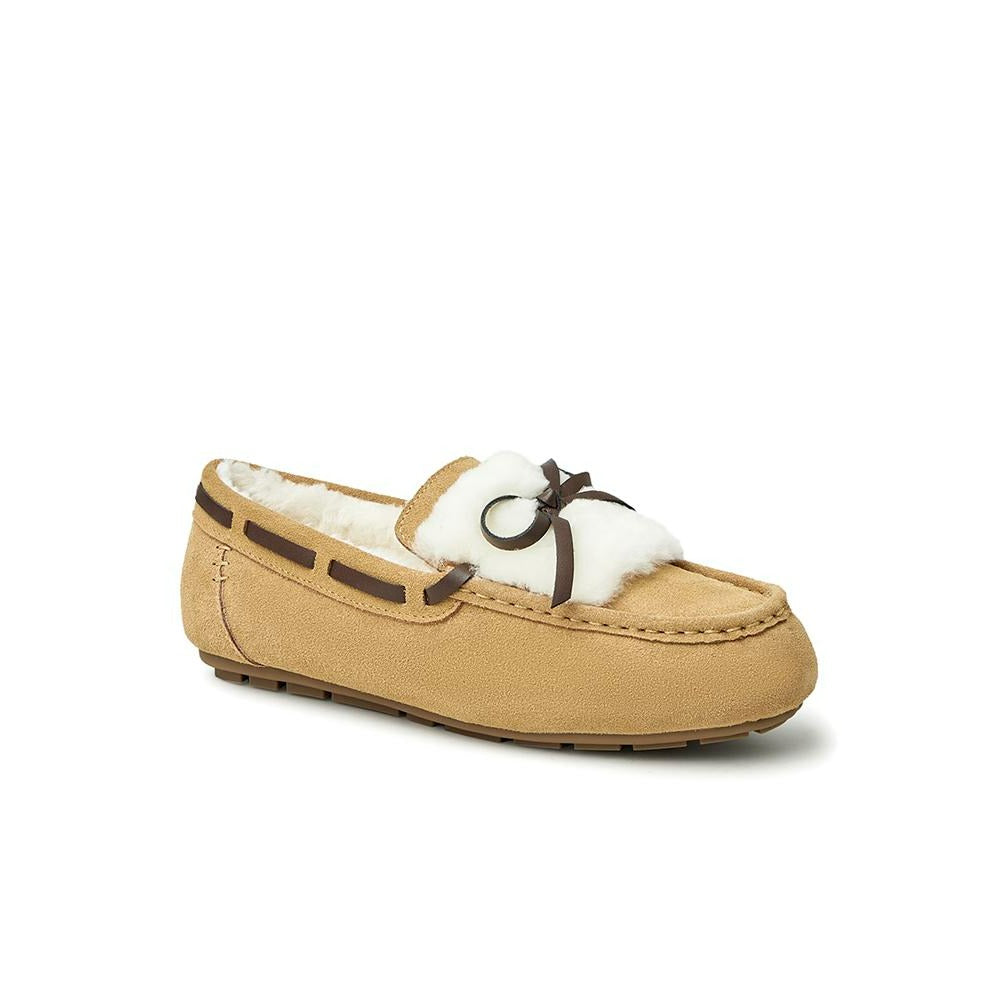 Women Round Toe Muffin Bottom Snow Loafers