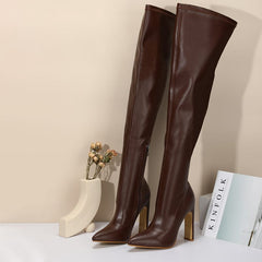 Women Over Knee Heeled Boots