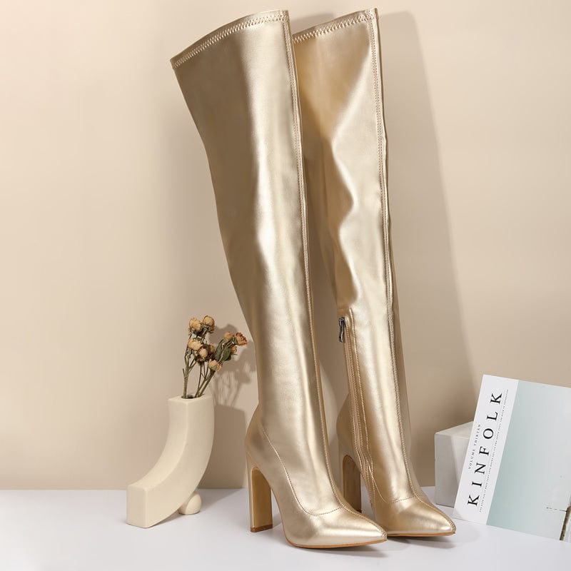 Women Over Knee Heeled Boots