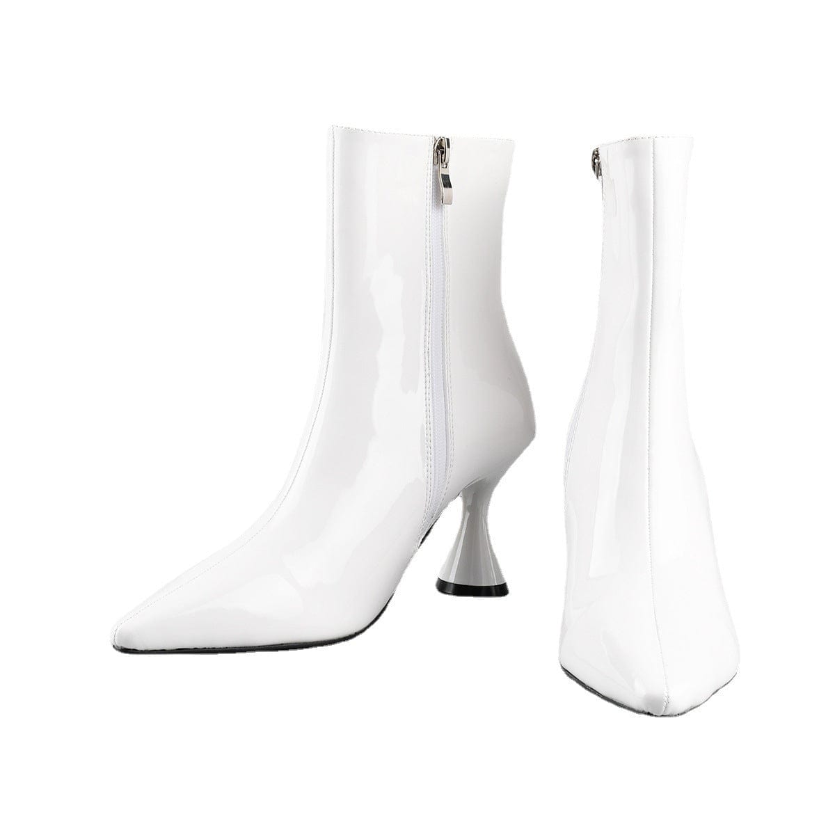 Women Mid-Heel Slip-On Boots